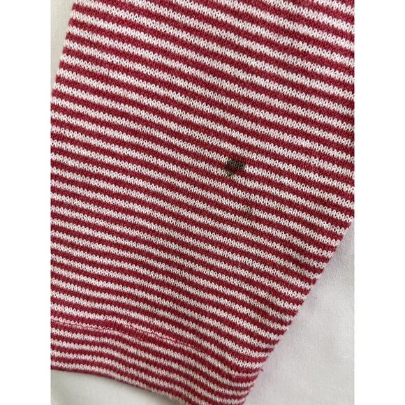 Soft Surroundings Women's Size Medium Pink/White Striped Cutout Back Tunic Top - Picture 9 of 11